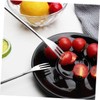 Ciieeo 6Pcs Stainless Steel Fondue Forks Household Dipping Forks with