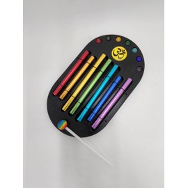 Zenergy Chakra Chime Energy Chimes for Awareness Meditation and Relaxation with Striker and Chakra Gemstones