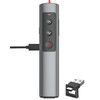 Rechargeable Presentation Clicker for Laptop PowerPoint, USB-A USB-C Presentation Pointer,