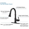 BATHFINESSE Kitchen Faucet, Oil Rubbed Bronze Finish, 360 Degree Swivel,
