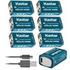 Kastar 6 Pack Micro USB Rechargeable Li-ion Polymer 9V Battery