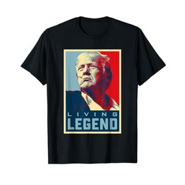 Trump Living Legend Retro Poster T-Shirt