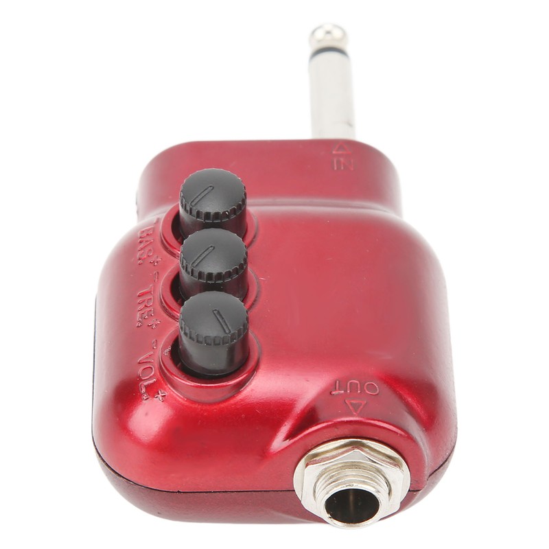 Guitar Pre Amplifier Mini Preamp 6.35mm Plug for Acoustic Guitars