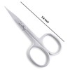Nail scissors serrated blade