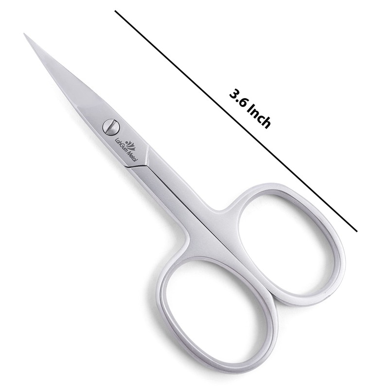 Nail scissors serrated blade