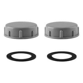 Tabanzhe Kitchen Sink Waste Pipe Blanking Cap-2PCS 45mm Trap Blanking Cap Female Thread Appliance Washer Stop Ends Washing Machine Plumbing Fittings for Sealing Joints Pipes End