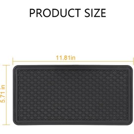 HZEL Tapete Antideslizante para Tablero de Coche, Almohadilla de Agarre del Tablero del Vehículo Almohadilla para Teléfono, Gafas de Sol, Dispositivos Electrónicos, Tapete de Agarre Automotriz