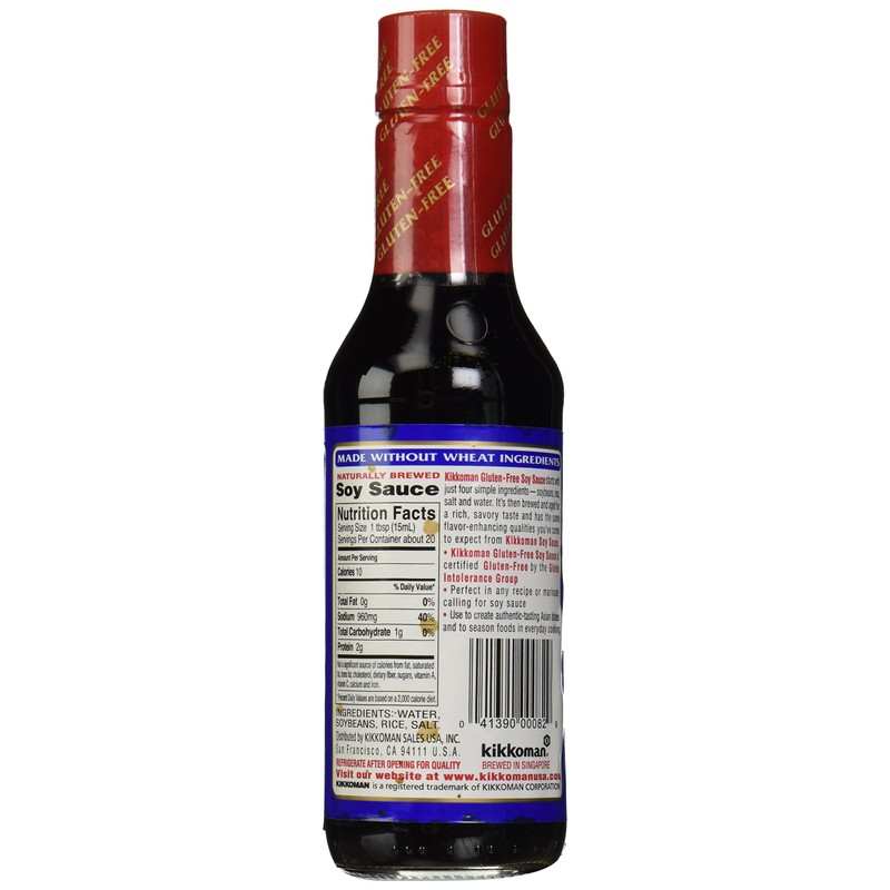 Kikkoman Soy Sauce, Gluten Free, 10 oz