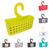 plastific Plastic Hanging Shower Basket Bathroom Caddy Basket Organizer Shower