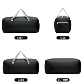 iFARADAY Foldable Duffel Bag 30 inch 75L Large Lightweight Luggage for Travel-Black