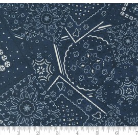 Badlands Bandana Western and Southwestern Bandana Saddle Ranch Night Sky 33794 19 from Moda by The Yard