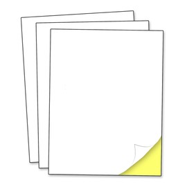 40 Sheets - Sticker Paper for Printer, Printable White Labels for Inkjet and Laser Printing - 8.5" x 11"