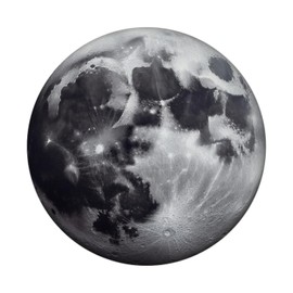 Moon Magnet Round Celestial Body Attraction Astrology Satellite Moonlight Crater Night Magical Sky Decor Moon Magnet
