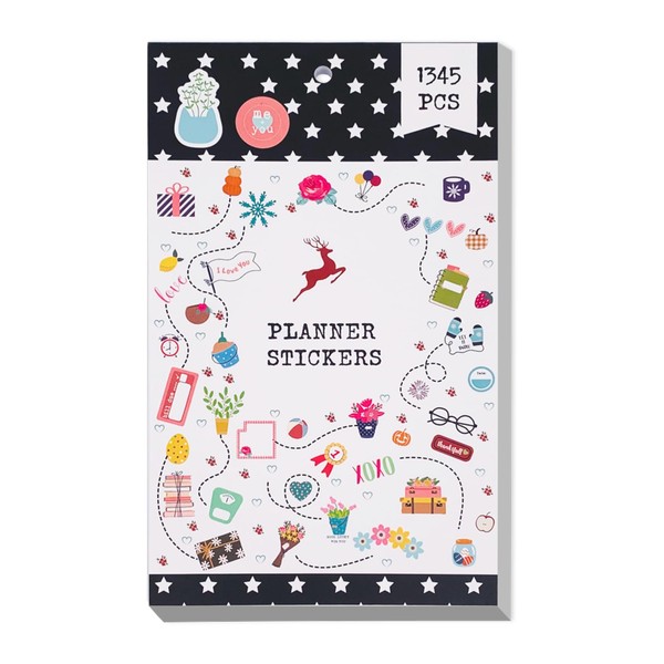 1345 Pcs Calendar Planner Stickers Set Month Stickers Journal Stickers