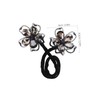 SAFIGLE Rhinestone Flower Hair Clip Bun Maker Versatile Hairstyle Shaper