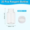 PATIKIL 20 Pcs 100ml Reagent Bottles, PET Wide Mouth Round