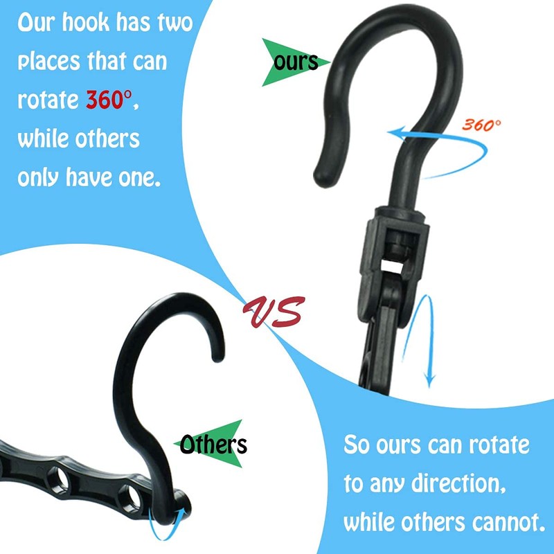 Magic Hangers 10 Pack Space Saving Clothes Hangers Organizer Closet