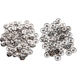 Metal Snap Fasteners Studs Metal Press Studs Great for Closure Purse Handbag Clothes Sewing Craft(15mm)…