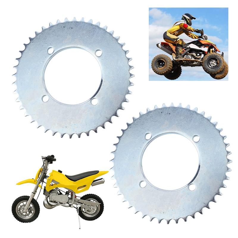 Pair of T8F 44T 2.1in Rear Chain Sprocket for 43cc
