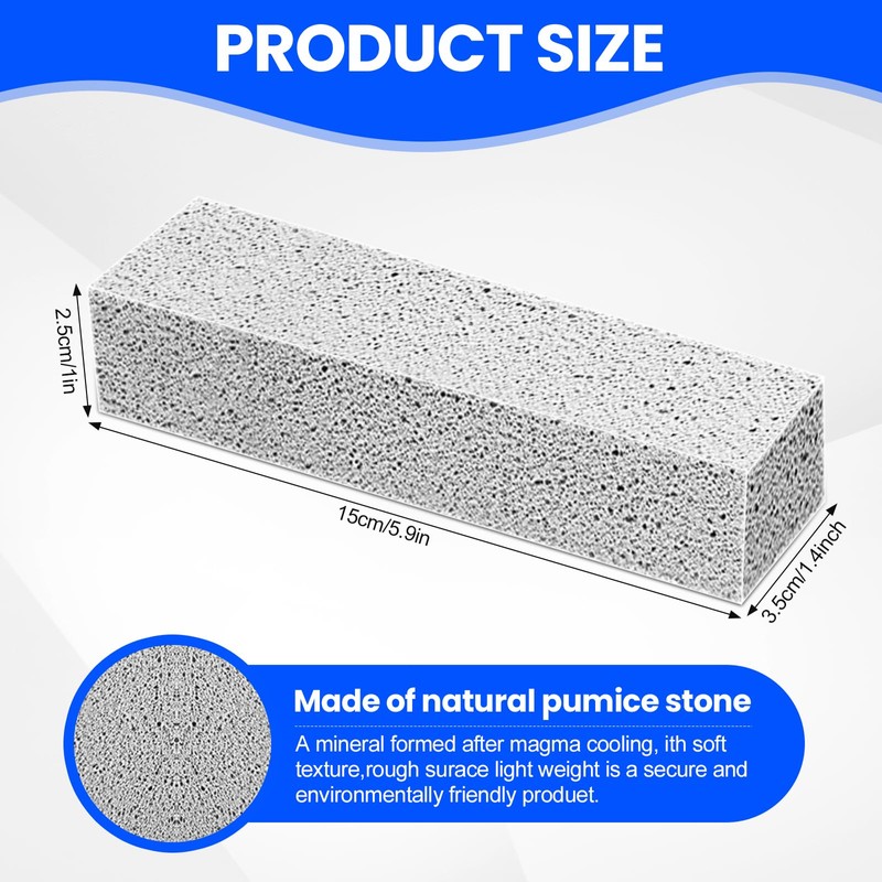 6 Pack Pumice Stone Toilet Bowl Cleaner, Pumice Stone for