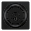 Weiser Elements Matte Black Square Deadbolt Lock, ANSI/BHMA Grade 3