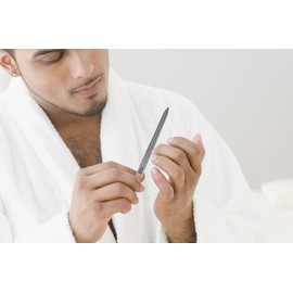 K-Pro Nail File Stainless Steel - Professional Manicure Fingernails Toenails File - Pack of 1