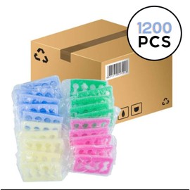 LIKO Toe Separator 4 Slots Extra Soft Multi Colored Case 1200pcs
