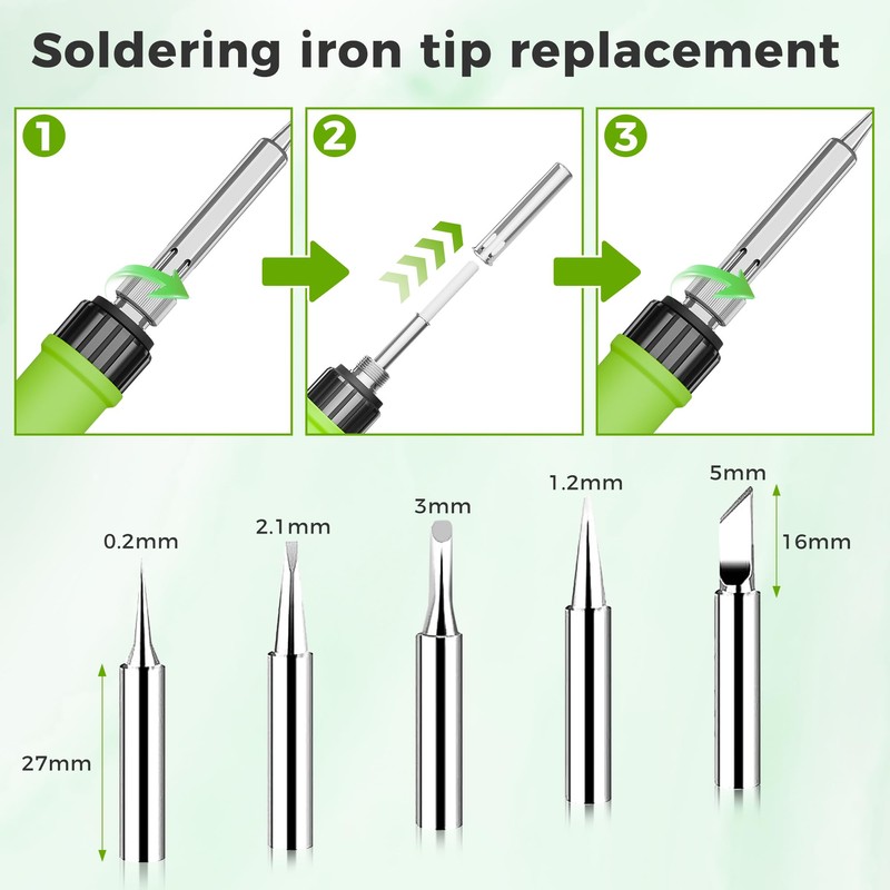 YEEHONEC Soldering Iron Kit | 90W LCD Soldering Iron with