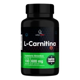 L Carnitina Super Premium 100 Cápsulas Raíces Pro Sabor Sin Sabor 3 Meses de Uso