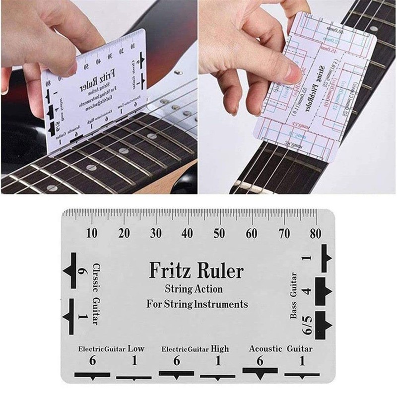 Guitar Neck Notched Straight Edge Luthiers Tool with String Action