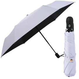 Parasol, One-Touch Automatic Open/Close, For Both Sunny and Rainy Weather, Ultra Lightweight, UV Protection, 100% Completely Blackout, Heat Blocking, Folding Umbrella, Compact, Folding Parasol, UV