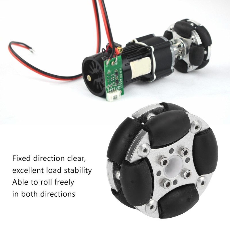 48mm Double Aluminum Alloy Omni Directional Wheel Loading 3kg for