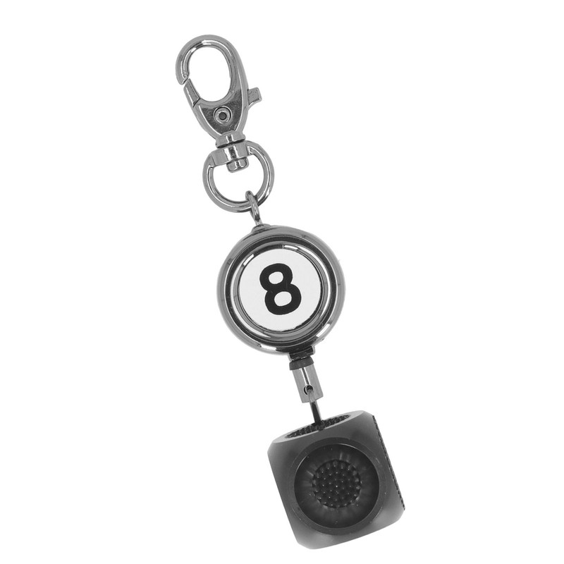 Pool Cue Tip Repair Tool with Retractable Key Ring Billiard