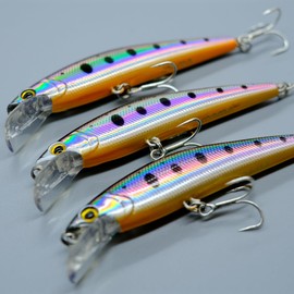 momolures Set Package - Heavy Sinking Minnow 85mm 14.3g d-contact style for Trout Pike Bass Salmon Freshwater Saltwater Lure Fishing (Assort 08)