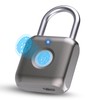 Pothunder Fingerprint Smart Padlock Lock, Biometric Metal Keyless Thumbprint Lock,