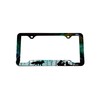 FantasHome Stainless Metal Car License Plate Frame Covers with 4
