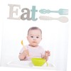 MAGICLULU 3Pcs Rustic Fork and Spoon Wall Decor Kitchen Signs