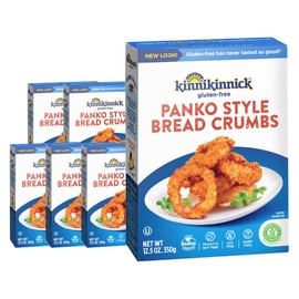 Kinnikinnick - Panko Style Bread Crumbs - Gluten Free, Allergy Friendly Vegan Bread Crumbs - 12.5 oz. Boxes - 6 Pack