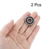 sourcing map 2pcs 1606-2RS Deep Groove Ball Bearings 0.371 x