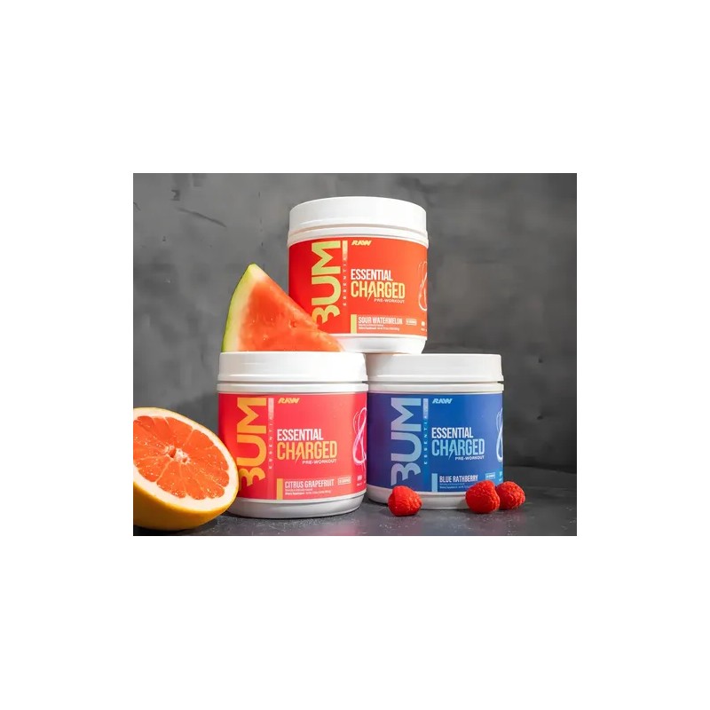 Pre Entreno Raw Nutrition Cbum Essential Charged 25 Serv Sabor