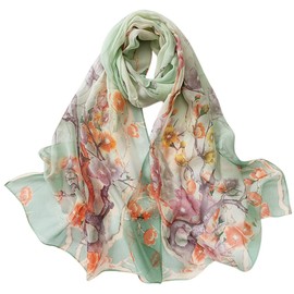 FAIRYGATE Chiffon Scarf, Women's Stole Neckerchief Scarf, for Summer, Autumn, Winter, All Year Round Shawls & Scarves