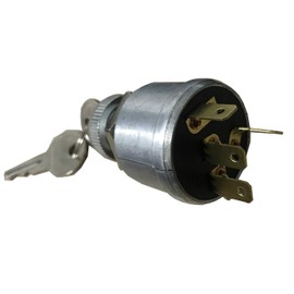 EZGO TXT Ignition Switch with 2 Keys, Four Spade Terminal Key Switch for Use on E-Z-GO G&E All Years | PN#33639-G01