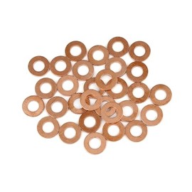 A ABSOPRO Copper Disc Flat Sealing Rings for Car 8 x 16 x 1.5 mm Pack of 30
