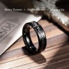 King Will Mens Tungsten Wedding Bands Meteorite Inlay 6mm High