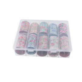 BIUDECO 10sheets Floral Nail Art Decals Easy DIY Nail Stickers for Women Assorted Designs for Parties and Holidays