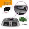 Center Dash A/C Air Vent Outlet Panel with Clock Compatible