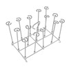Fryer Skewer Stand Uniform Cooking Rust Resistance Stainless Steel Vertical