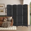 4 Panel Room Divider Folding Privacy Divider 6 Ft Indoor