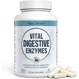 Vital Digestive Enzymes with Makzyme-Pro - Advanced Probiotic Complex  - 60ct.