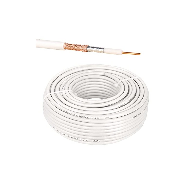 XRDS-RF RG8X RF Coaxial Cable Flexible Low Loss Coax Cable